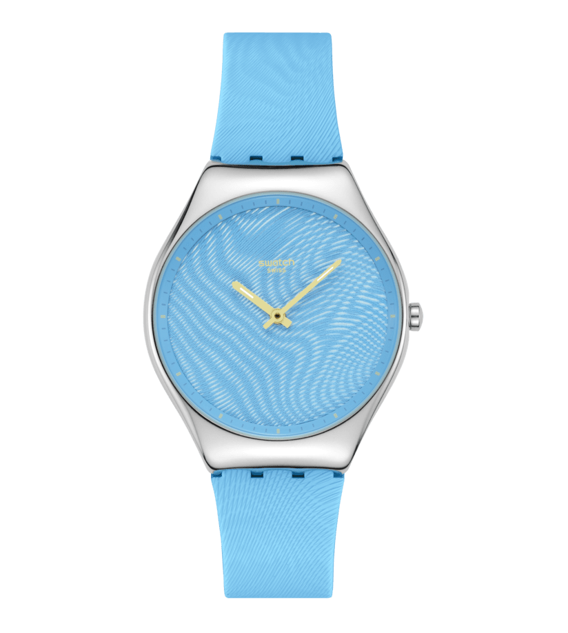 ساعت مچی یونیسکس سواچ SWATCH IRIDESCENTLY BLUE