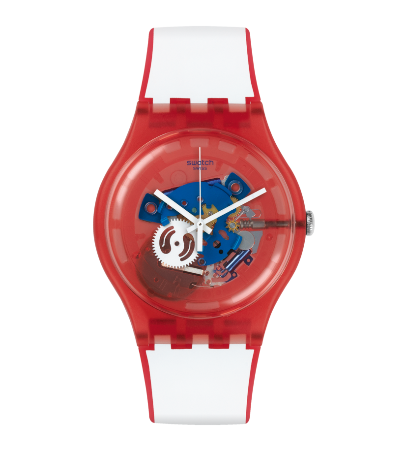 ساعت مچی یونیسکس سواچ SWATCH CLOWNFISH RED