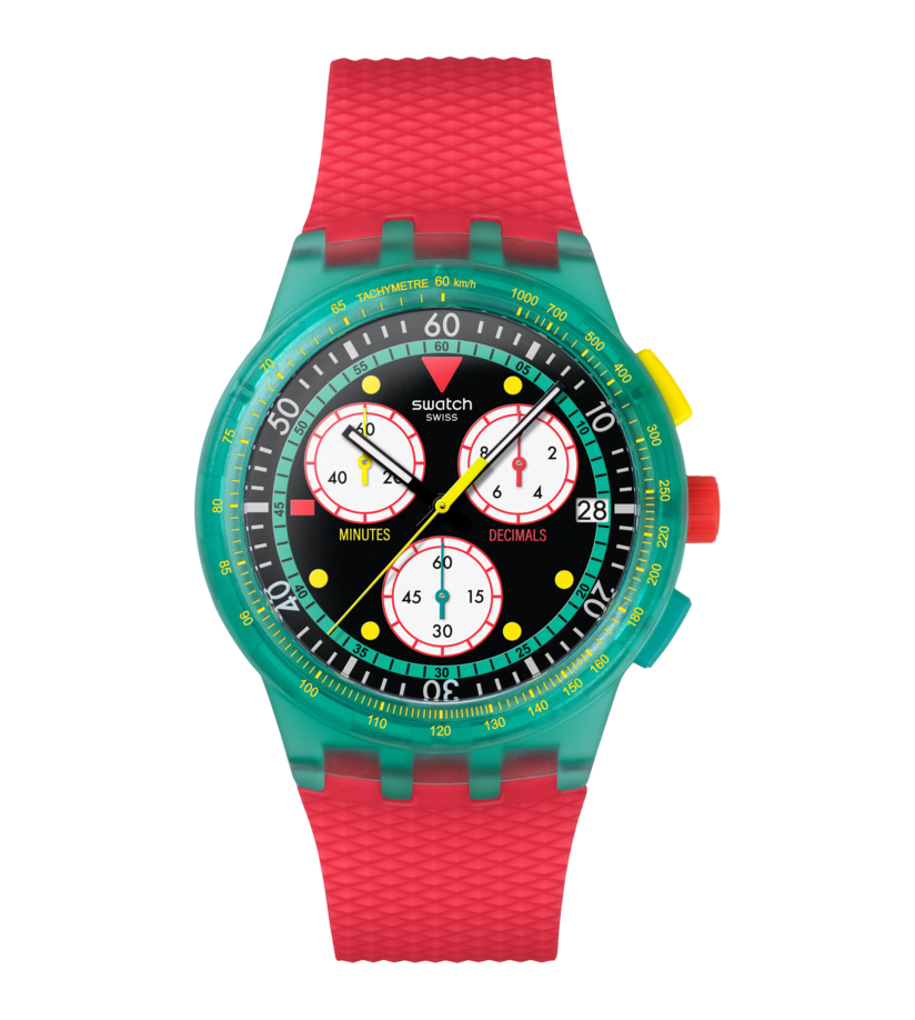 ساعت مچی یونیسکس SWATCH NEON EMERALD CHRONO