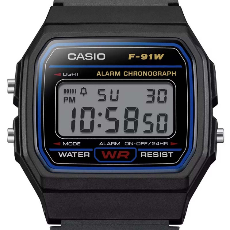 ساعت مچی یونیسکس اسپرت CASIO F-91W-1