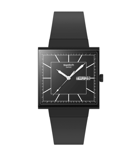 ساعت مچی یونیسکس SWATCH WHAT IF…BLACKAGAIN?