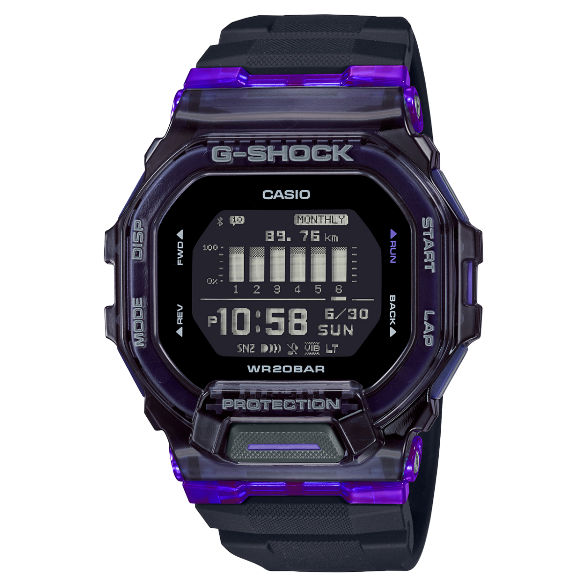 ساعت مچی یونیسکس ورزشی جیشاک G_SHOCK GBD-200SM-1A6DR