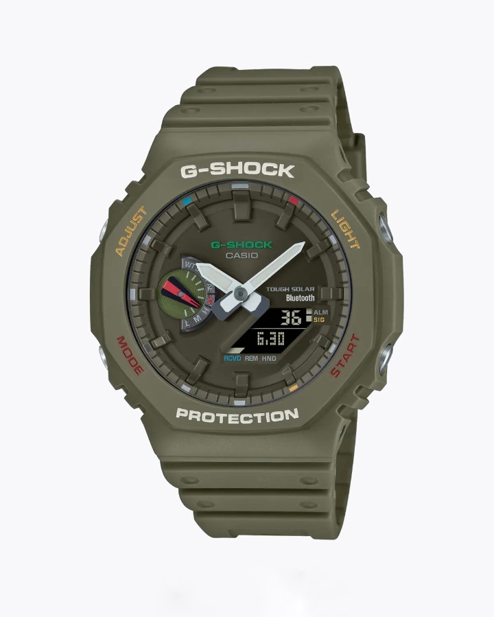 ساعت مچی مردانه اسپرت جیشاک G-SHOCK GA-B2100FC-3A